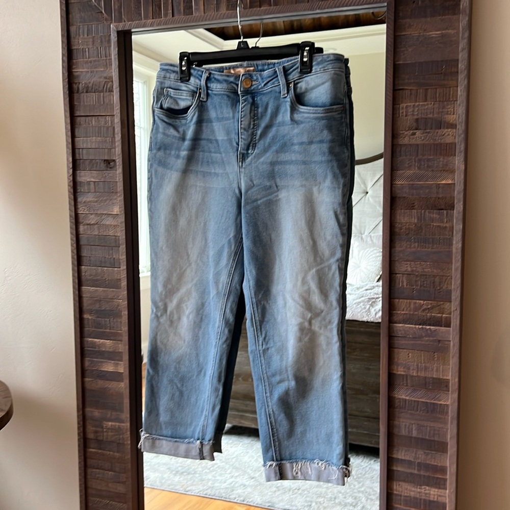 Kut from the Kloth Rachel fab ab mom Jean high Rise sz 12